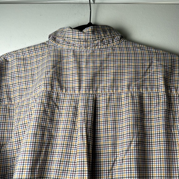 Primary Color Plaid Button Down Peter Millar Colored Shirt Size Large - Picture 7 of 8